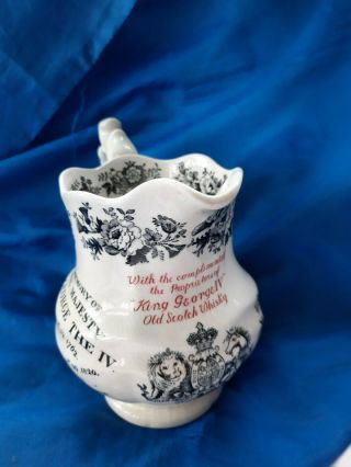 Antique Commemorative Royal Doulton King George Iv Scotch Whisky Water Jug