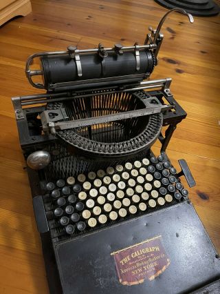 RARE Caligraph Special No.  3 Typewriter Antique 4
