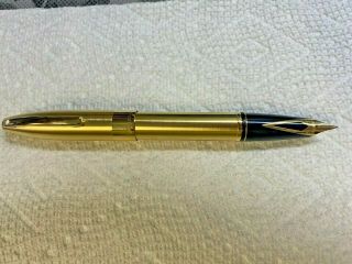Sheaffer Legacy Brushed Gold Fountain Pen 18k Fine Nib
