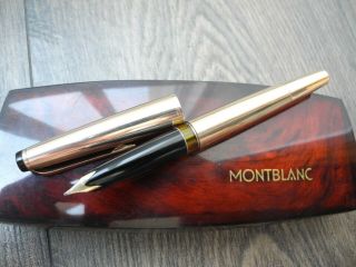 Rare Montblanc Meisterstuck 82 14c Gold Nib M Fountain Pen Vintage