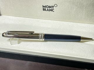 Montblanc Meisterstuck Solitaire Doue Blue Hour Classique Ballpoint Pen 112895