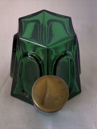 Rare Antique Green Teakettle Inkwell 1820’s - 1880’s 6