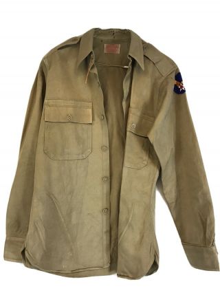 Ww2 Era Khaki Officer Uniform Shirt Army Air Corps