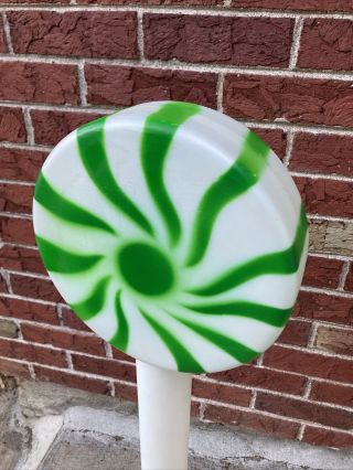 2 Green Candy Peppermint Lollipop Swirl 33 