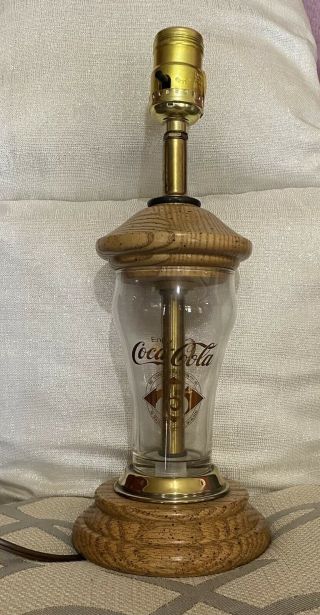 Vintage Coca - Cola Table Lamp 75th Anniversary (handmade One Of A Kind)