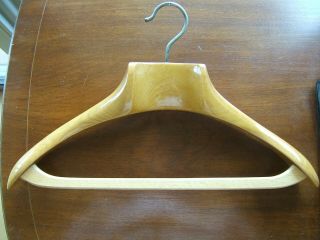 Vintage Brooks Brothers Custom Clothes Suit Wooden Hanger By Reguitti In Italy