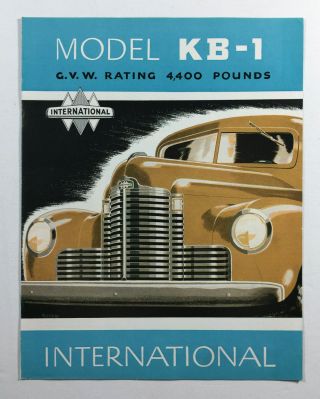1948 International Harvester Truck Dealer Sales Brochure Model Kb - 1