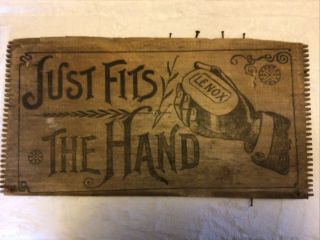 Antique Lenox Soap Box Advertising Panel “just Fits The Hand”