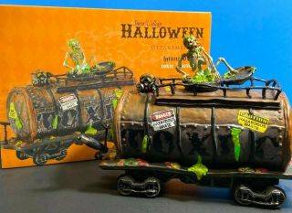Dept 56 Halloween Village - Haunted Rails Toxic Waste Car 4042419 Lights Rare