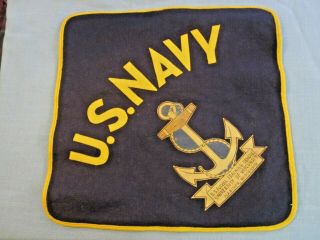 Quality Made Wwii Navy Pillow Case - U.  S.  N.  T.  S. ,  University Of Wisconsin