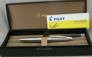 Pilot M90 Limited Edition Stainless Steel & Chrome Fountain Pen - 2008