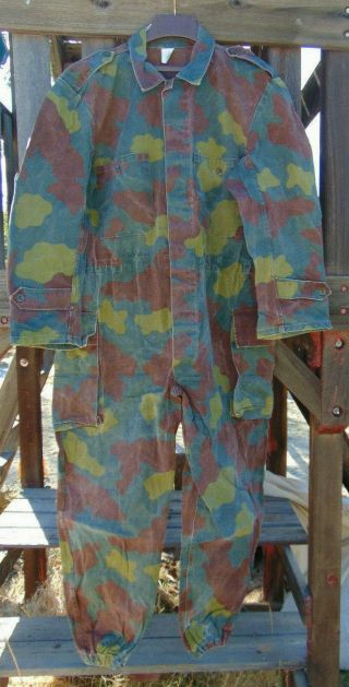 Vintage Italian M29 Camouflage Coveralls Size L & Xl,  Good Cd.  W/free Ship
