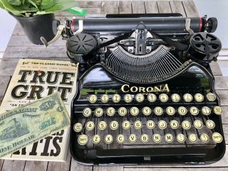 Vintage Corona Four Typewriter / With Case/working