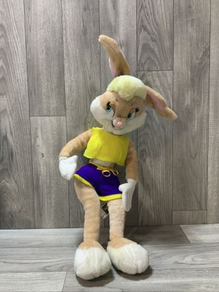 Warner Brothers Lola Girl Bugs Bunny Rabbit 21 " Plush Vintage Space Jam 1996 Toy