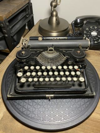 1923 Underwood Portable Typewriter Three Bank