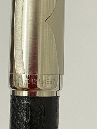 Louis Cartier Logo black Leather Limited Edition Ballpoint Pen 6