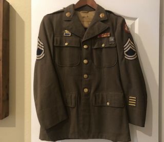 U.  S.  Ww2 Uniform Jacket Pacific Theater