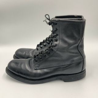 Vintage 1982 Cove Shoe Company Military Combat Boots Black Size 9.  5 R Steel Toe 2