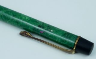Montblanc 333 1/2 Fountain Pen 22 Twist Pencil Jade Green Set Palladium Nib MB 4