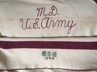 World War Ii Us Army Medical Wool Blanket