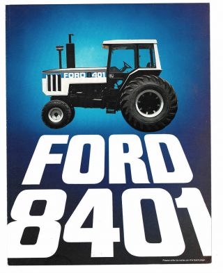 Feb 1980 Ford 8401 Tractor Australian Sales Brochure - Ford Australia