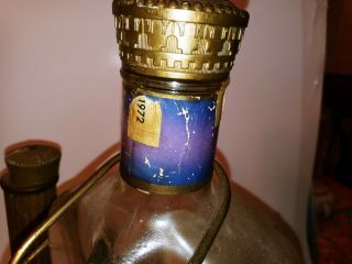 Vintage 1972 Crown Royal Canadian Whiskey 1.  75L Bottle w/ Stand Man Cave Bar 3