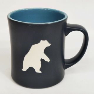 Starbucks 2012 Navy Matte Finish Coffee Mug Yukon Polar Bear
