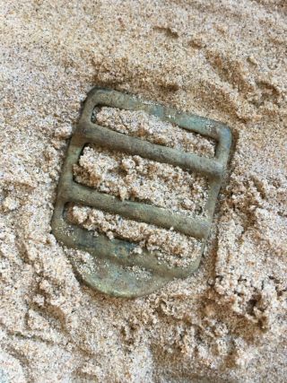 Ww2 Us Buckle Recovered From Fox Green Sector Omaha Beach D - Day