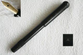 Montblanc Safety Iii Series No.  " A " In Triangle Nib Ob Size,  1930 