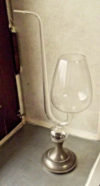 Ancienne Pipe à Cognac Alcool Verre Soufflée Oenologie Dégustation Nectar Vintag
