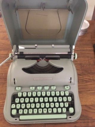 Hermes 3000 Portable Typewriter,  Pica Type,  Made In 1961 -