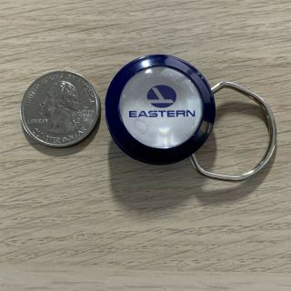 Eastern Airlines Round Blue Plastic Keychain Key Ring 39909 2