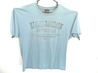 Vintage Harley Davidson T Shirt Size Xl 100 Cotton Blue Gray Color