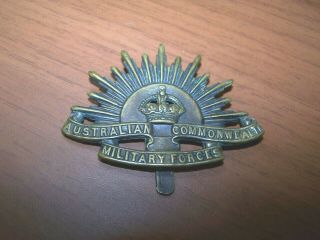 Ww2 Australian Commonwealth Military Forces Cap Badge (3)