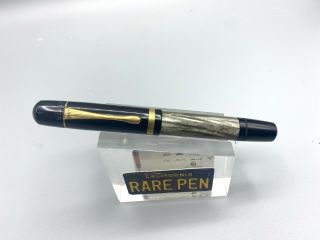 Vintage Pelikan 100n Fountain Pen Fluted Cap Band And Clip 14k Flex Fine Nib