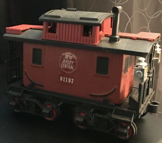Vintage Jim Beam Large Scale Red Caboose Train Car Jersey Central 91197