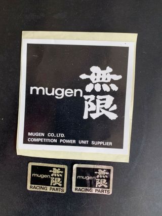 88 Vintage " Mugen " Sticker X3,  For Honda,  Suzuki,  Yamaha Kawasaki Riders