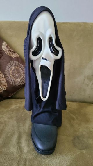Scream Halloween Mask Easter Unlimited Fun World S9206 Ghost Face Glow Vtg