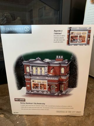 Department 56 Harley Davidson City Dealership 56.  59202 Christmas In The City