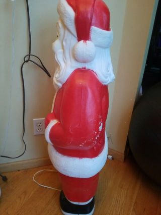40” Vintage Union Products Santa Blow Mold Pre Owned Great 2