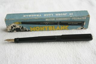 MONTBLANC Safety No.  4 Octagonal Heart Hole ERROR STAMP Nib 1920 ' s Fountain Pen 2
