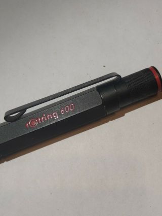 Rotring 600 Rollerball Pen Hexagonal Black Without Box