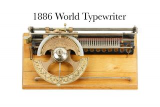 Rare World 1 Index Typewriter - Complete Package Video