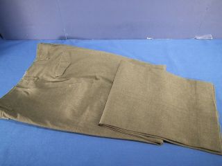 Vintage Wwii Pattern Us Army Wool Serge Uniform Trousers Pants Od Size W32 " L29 "