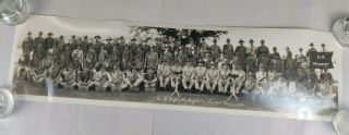 Wwii Ww2 1940 Us Army Infantry Rifle & Pistol Team Yard Long Photograph 30 X 8