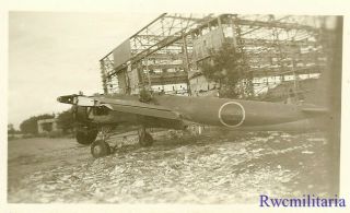Org.  Photo: Captured Japanese Yokosuka P1y Bomber; Koizumi Airfield,  Japan 1945