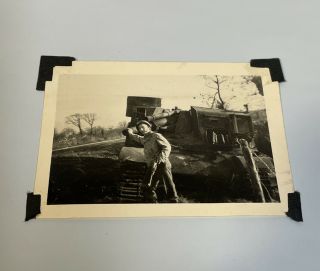 Wwii Photo Us German Tank Hummel Howitzer Armor Ko’d Captured Album Picture