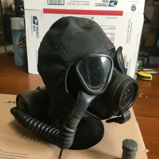 Us Navy Foul Weather Cap And Gas Mask