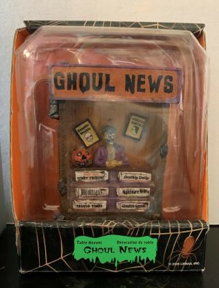 Lemax Spooky Town - Ghoul News (2009) 93731 Euc Rare