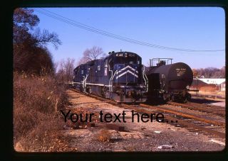 W540 Orig Slide Missouri Pacific 4641,  2189 On Local At Webster Groves,  Mo 1987